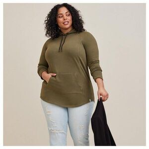 Torrid Everyday Fleece Tunic Long Sleeve Active Hooded Sweatshirt